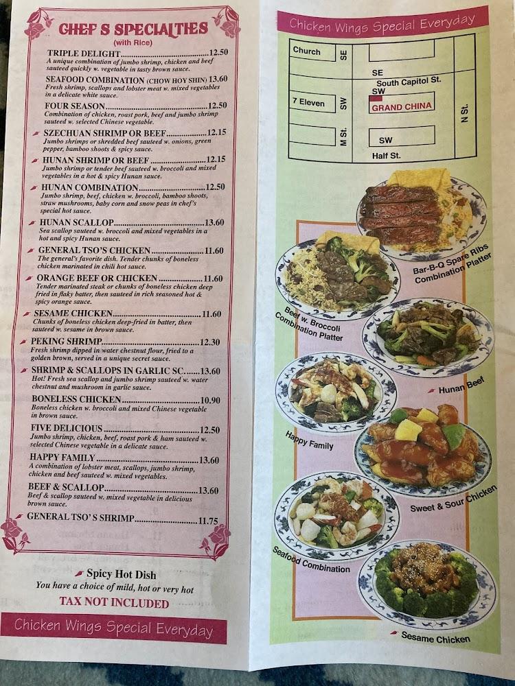 Grand China Carryout Chicken W. Mixed Vegetables